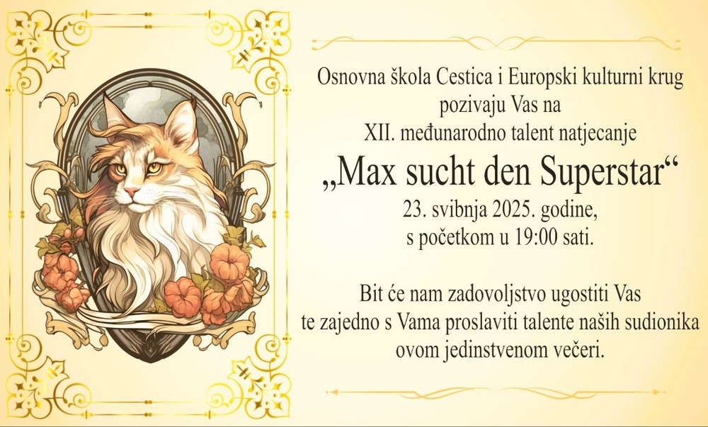 NAJAVA: Max sucht den Superstar