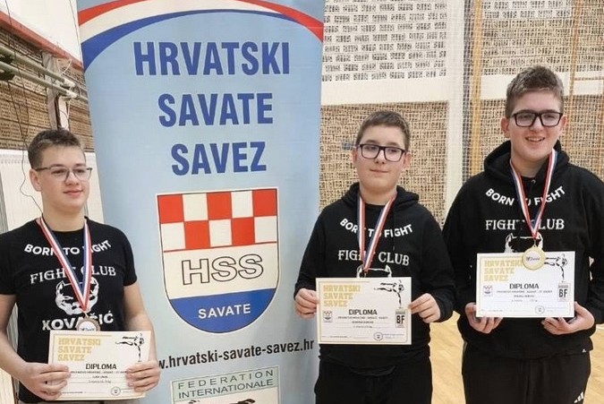 Na Prvenstvu Hrvatske u savateu naši učenici osvojili tri medalje